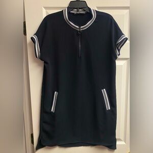 Zara Basic Collection Quarter-Zip Dress Size Medium